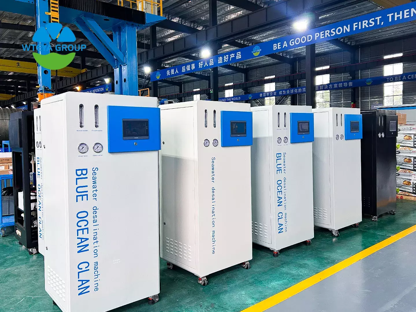 WTEYA 4021 desalination unit on site